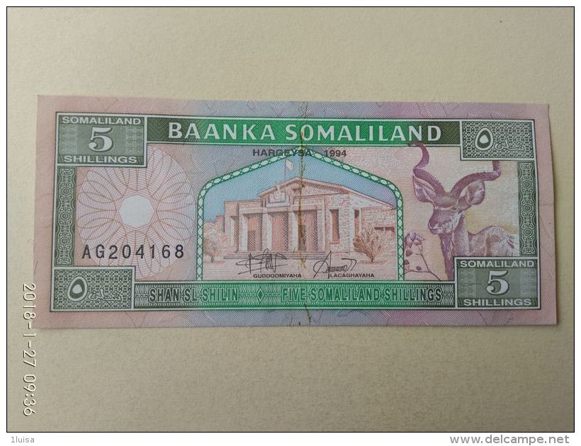 5 Shillings 1994 - Somalia