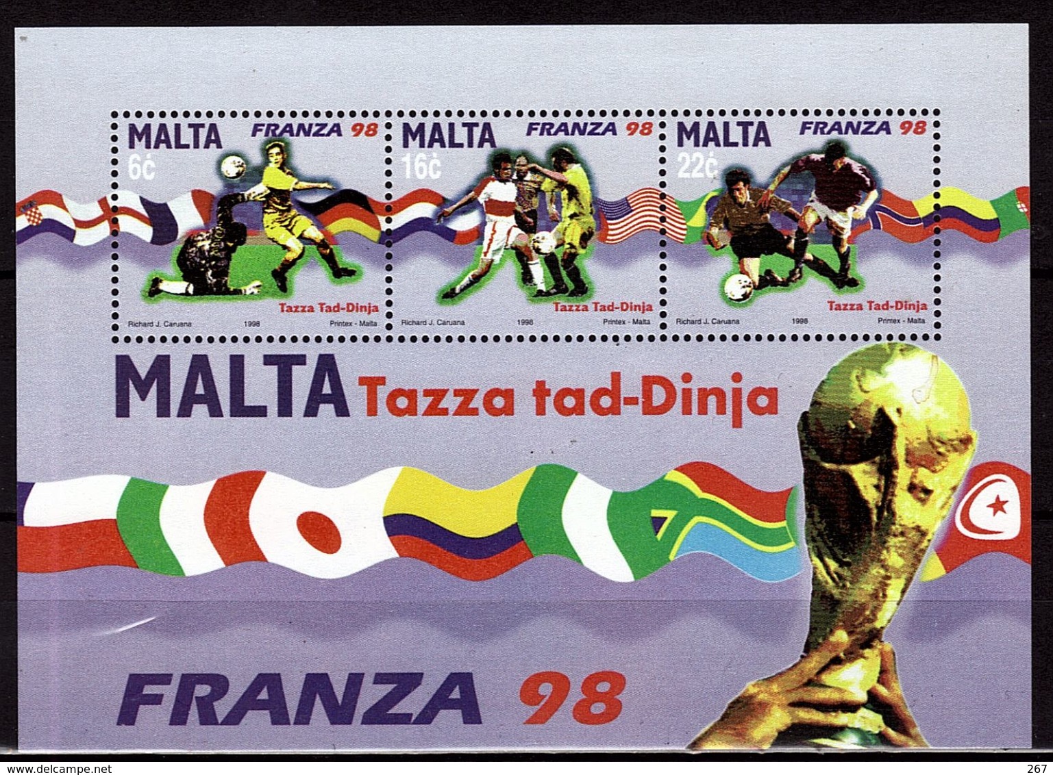 MALTE  BF 17  * *   Cup 1998 Football Soccer Fussball - 1998 – Francia