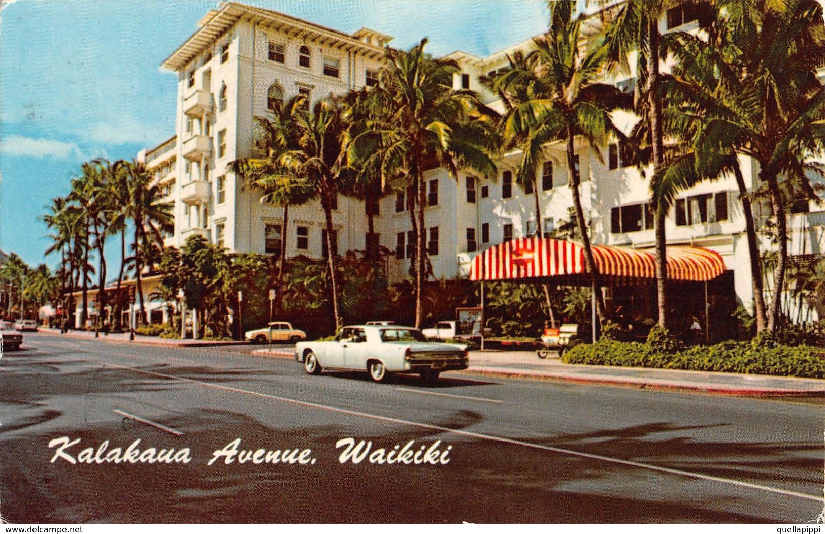 07350 "USA - HAWAII - HONOLULU - KALAKAUA - AVENUE - WAIKIKI" ANIMATA, AUTO. CART SPED 1982 - Honolulu