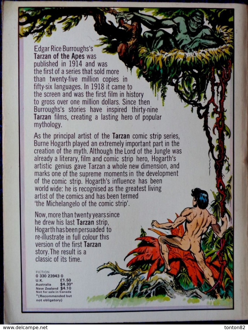 Edgar Rice Burroughs - TARZAN OF THE APES - Pan Books Limited - ( 1974 ) .( Texte Anglais ) . - Fumetti  Britannici