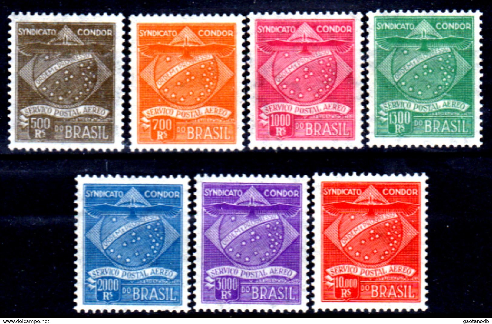 Brasile-237 - 1927: Serie Completa (++) MNH Compagnia "Condor" - Senza Difetti Occulti. - Airmail (Private Companies)