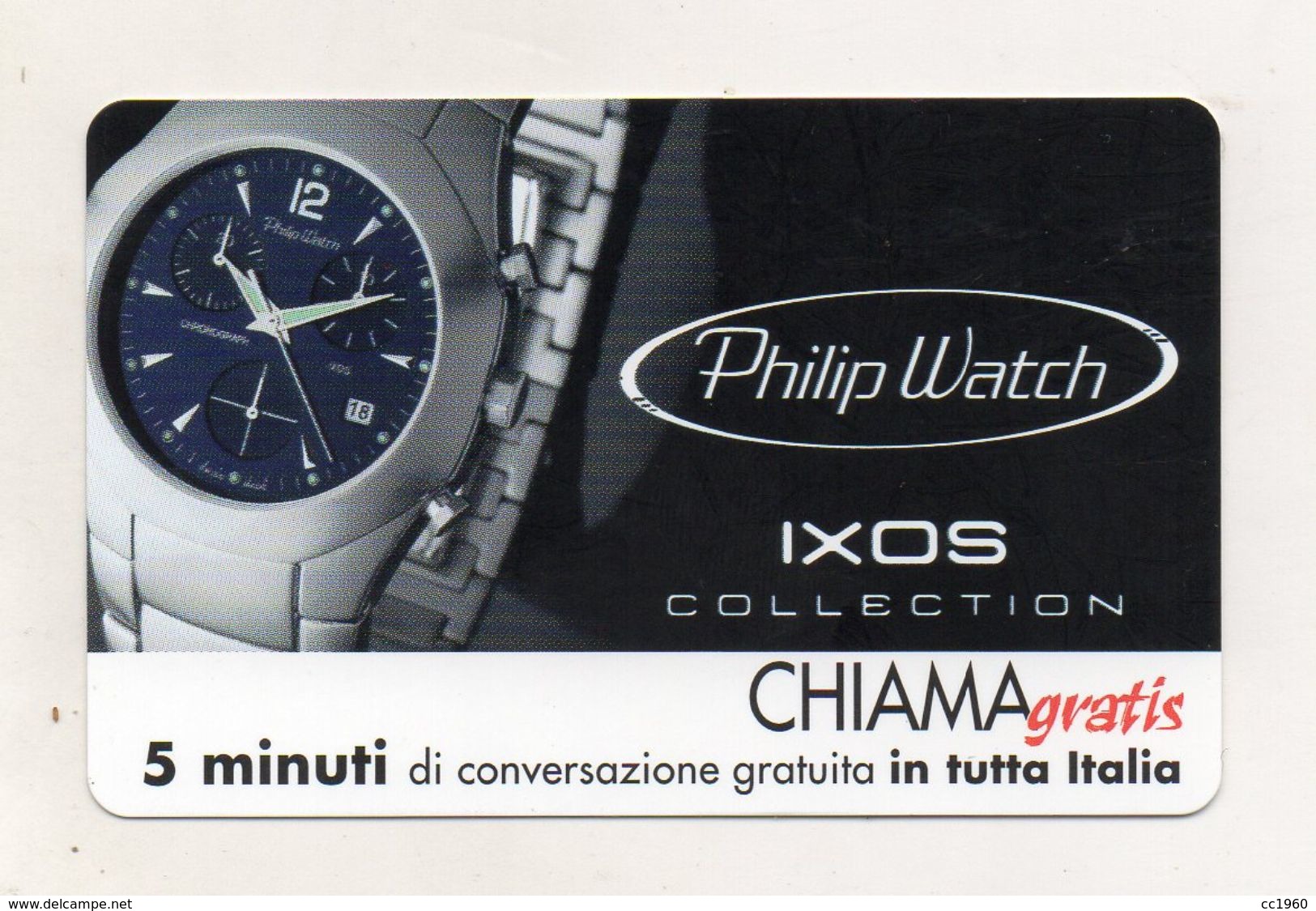 Telecom - Scheda Chiama Gratis - 2001 - PHILIP WATCH - 5 Minuti Di Conversazione Gratuita - NUOVA - (FDC7851) - [2] Sim Cards, Prepaid & Refills