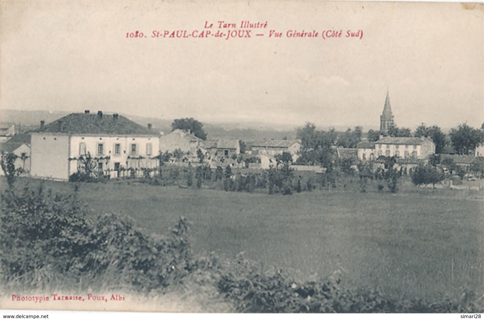 ST PAUL CAP DE JOUX - N° 1080 - VUE GENERALE (Côté Sud) - Saint Paul Cap De Joux