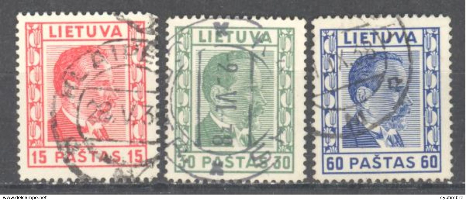 Lituanie: Yvert N° 355/357° - Lituanie