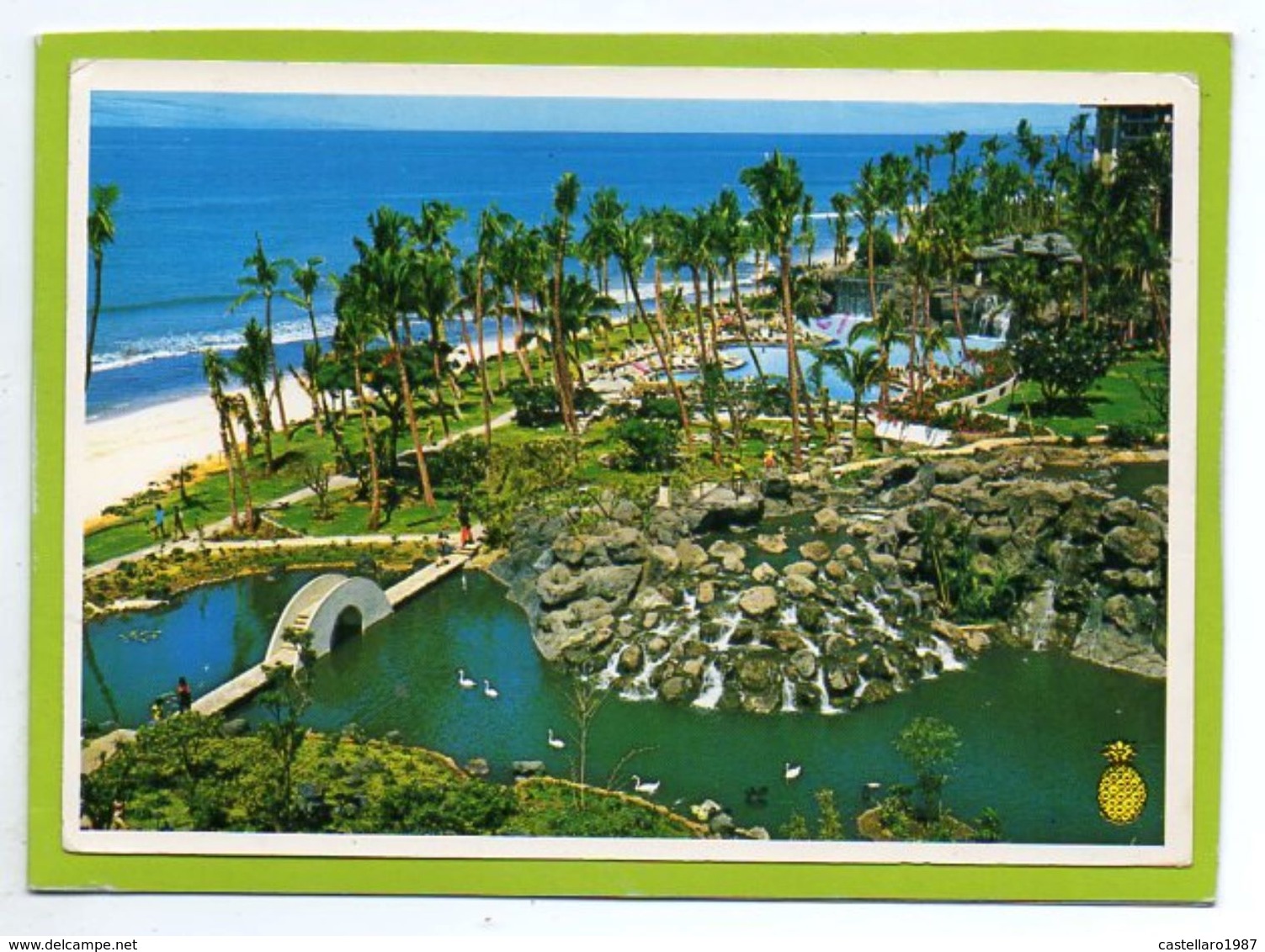 PANORAMIC VIEW OF THE FABULOUS NEW HYATT REGENCY HOTEL MAUI ON WORLD FAMOUS KAANA PALI BEACH - ISLAND OF MAUI, HAWAII - Maui