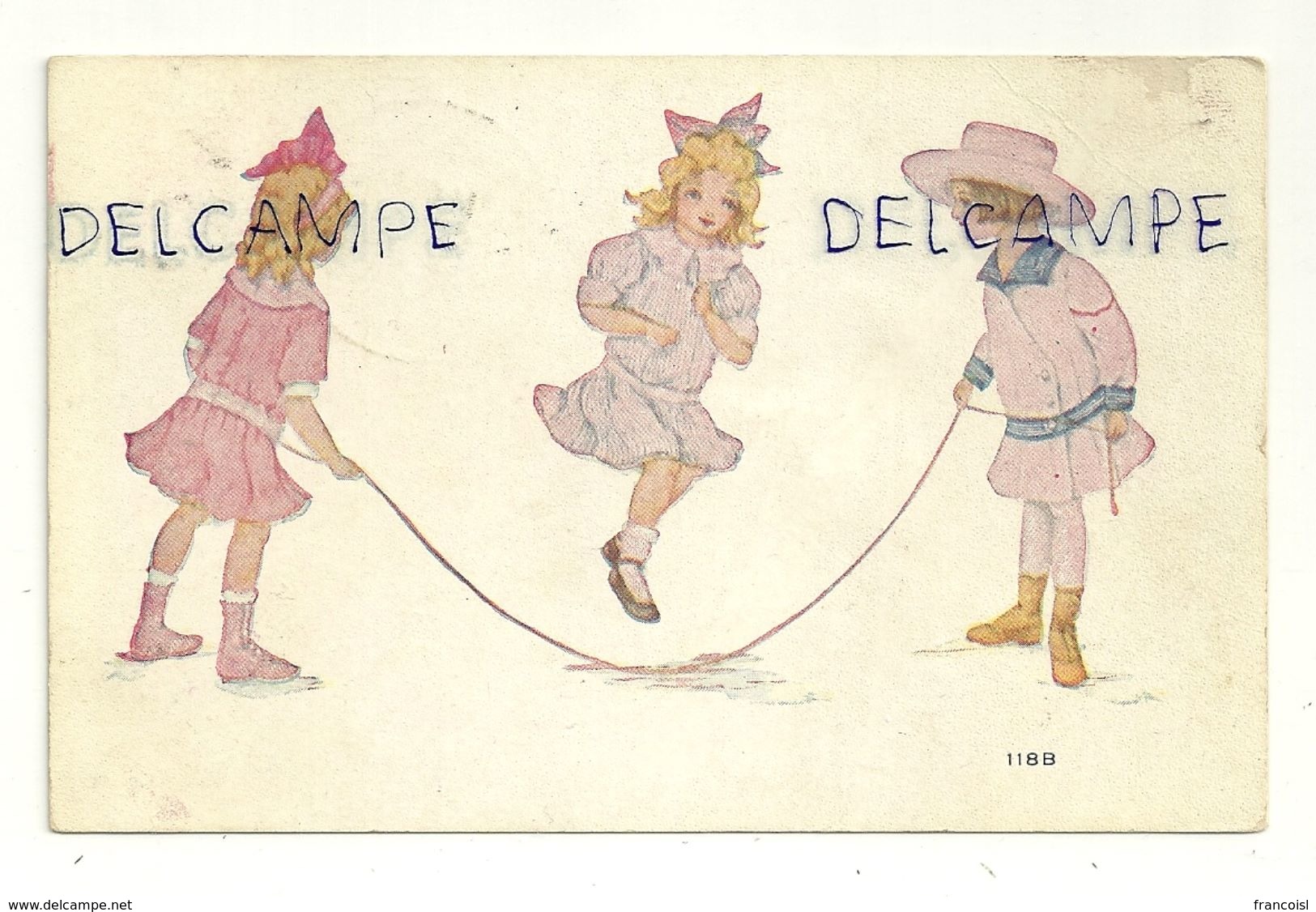 Trois Petites Filles Qui Sautent à La Corde 118B. 1916 - Autres & Non Classés