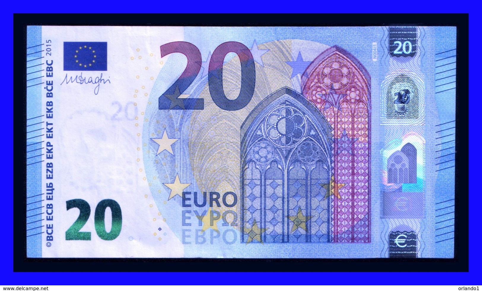 20 EURO "NA" AUSTRIA DRAGHI  N004 I1 SEE SCAN!!!!!!!!!! - 20 Euro