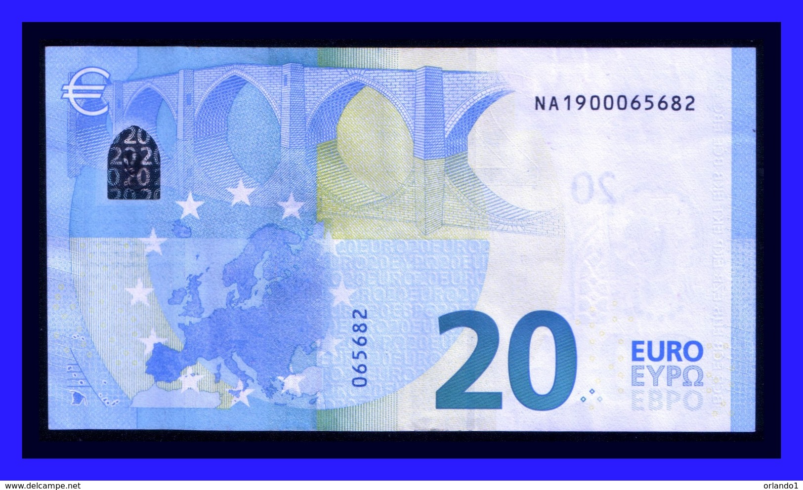 20 EURO "NA" AUSTRIA DRAGHI  N004 I1 SEE SCAN!!!!!!!!!! - 20 Euro