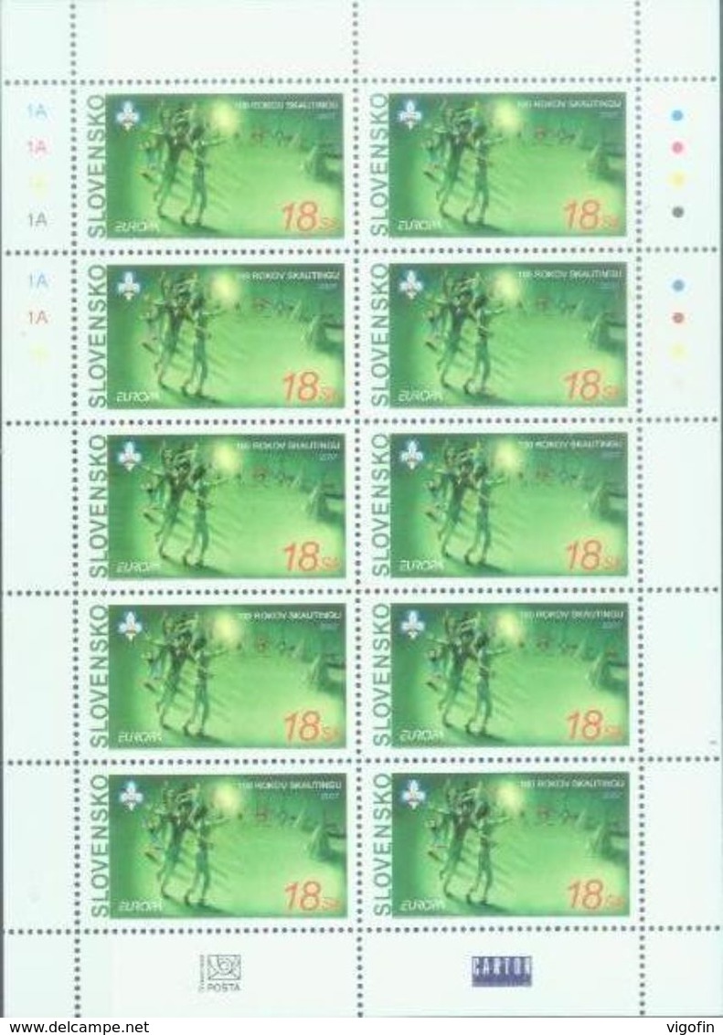 SK 2007-556 EUROPA CEPT, SLOVAKIA, MS, MNH - 2007