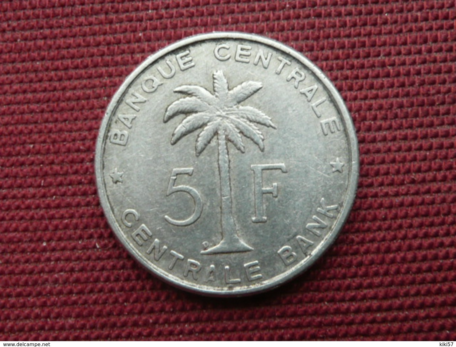 CONGO BELGE Monnaie De 5 Frs 1958 - Autres & Non Classés