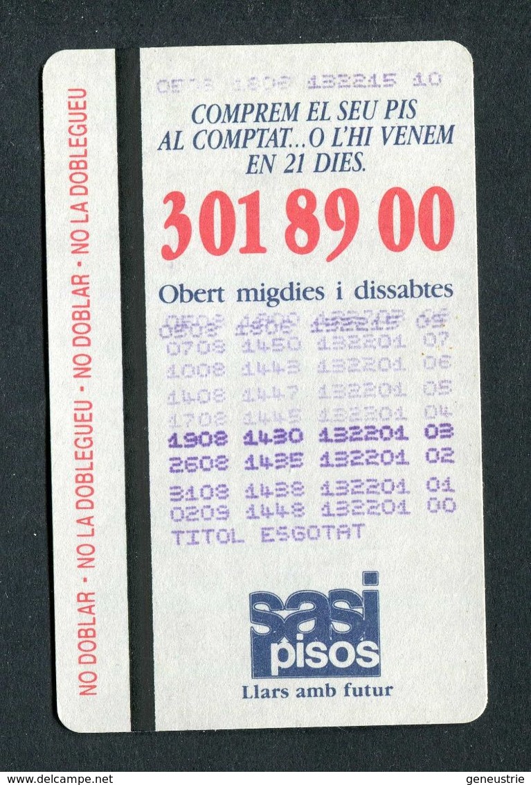 Ticket De Métro De Barcelone "TMB F.C. Metropolita De Barcelona S.A. - Billet De Transport - Europe