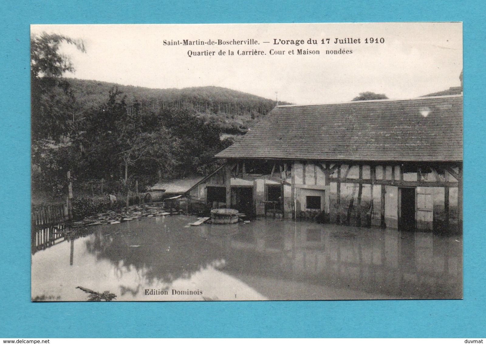 76 Seine Maritime Saint Martin De Boscherville Quartier De La Carriere Maison Inondee Orage 17 Juillet 1910 - Saint-Martin-de-Boscherville