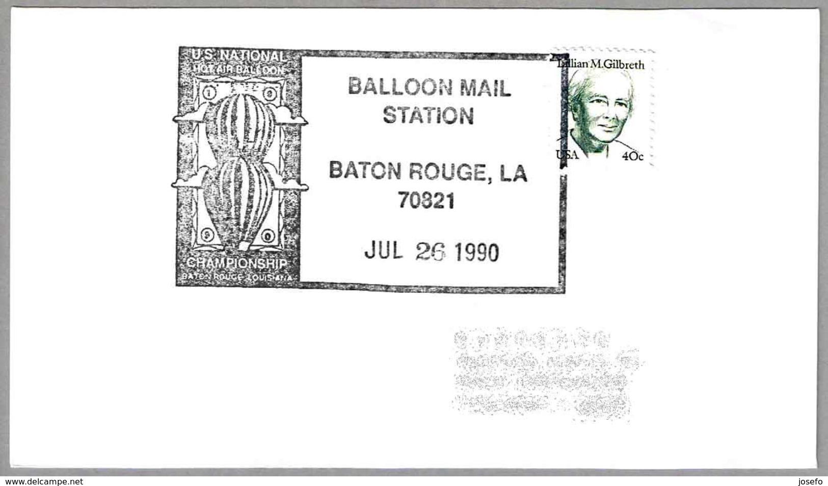 U.S. NATIONAL HOT AIR BALLOON CHAMPIONSHIP. Baton Rouge LA 1990 - Montgolfier