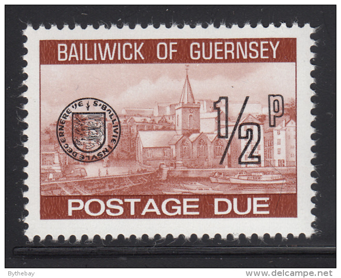 Guernsey 1977-80 MNH Scott #J18 1/2p Town Church, St. Peter's Port - Guernsey