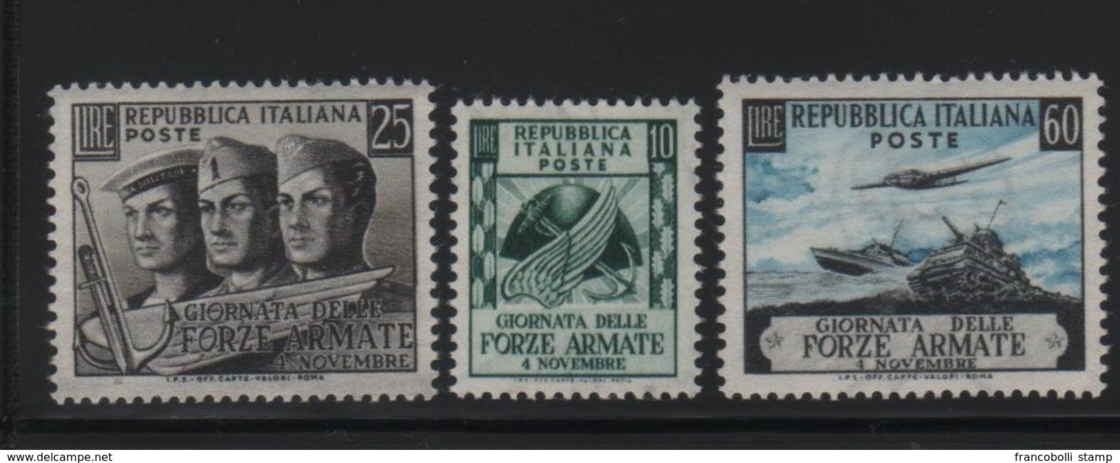 1952 Francobolli Repubblica Forze Armate MNH - 1946-60: Nuovi