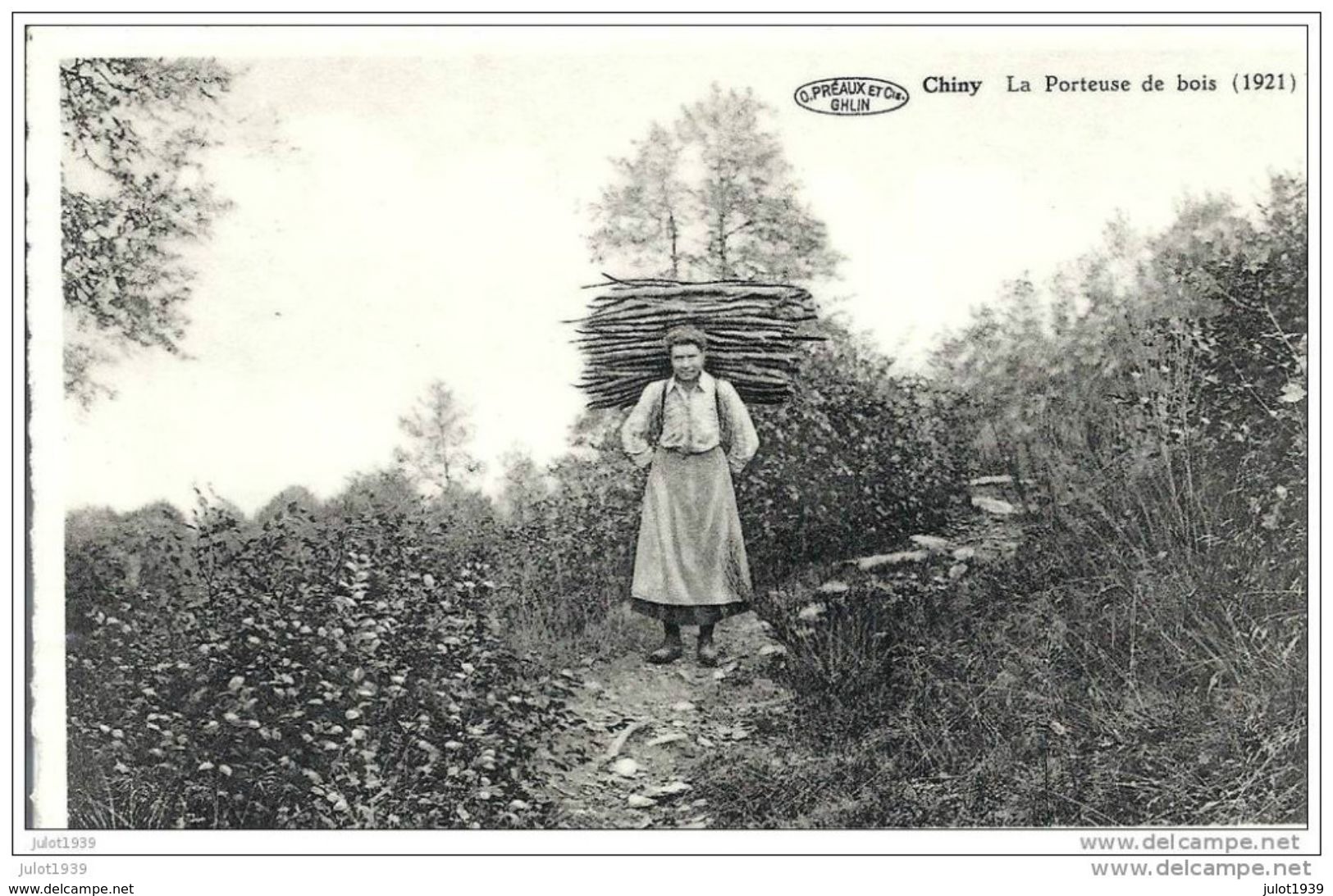 CHINY ..-- La Porteuse De Bois . - Chiny