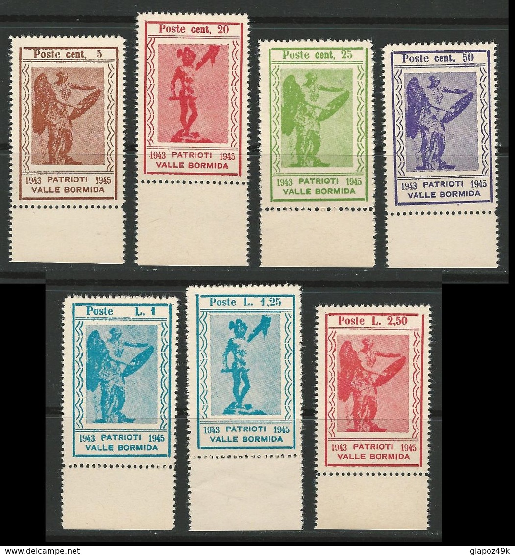 ITALIA Emissioni C.L.N. - 1945 - Valle Bormida - N. 9 /15  S.g. = NON Garantiti - Serie Compl. - Lotto N. 1600 B - National Liberation Committee (CLN)