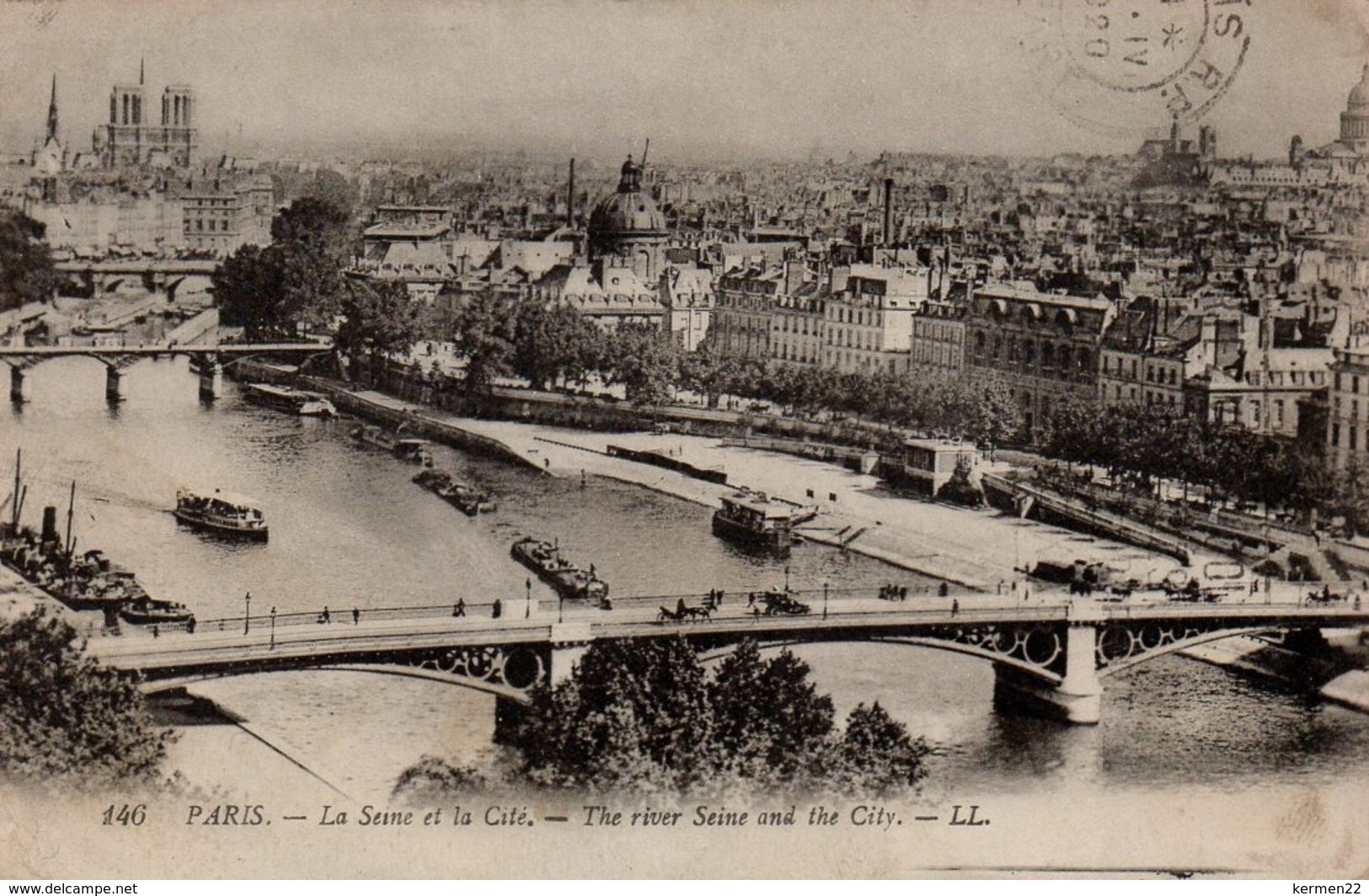 CPA 75 PARIS La Seine Et La Cité - La Seine Et Ses Bords