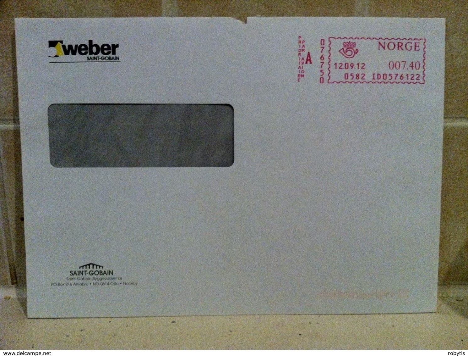 Norway Meter Franking 2012 - Covers & Documents