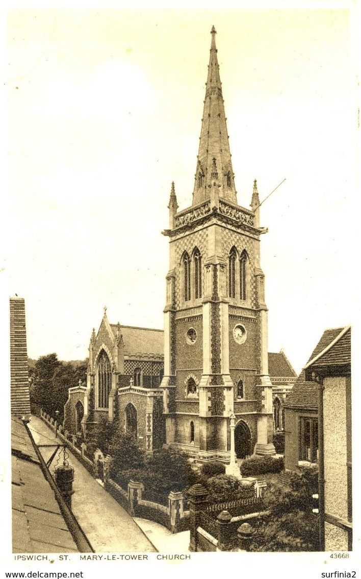 SUFFOLK - IPSWICH - ST MARY-LE-TOWER CHURCH Suf374 - Ipswich
