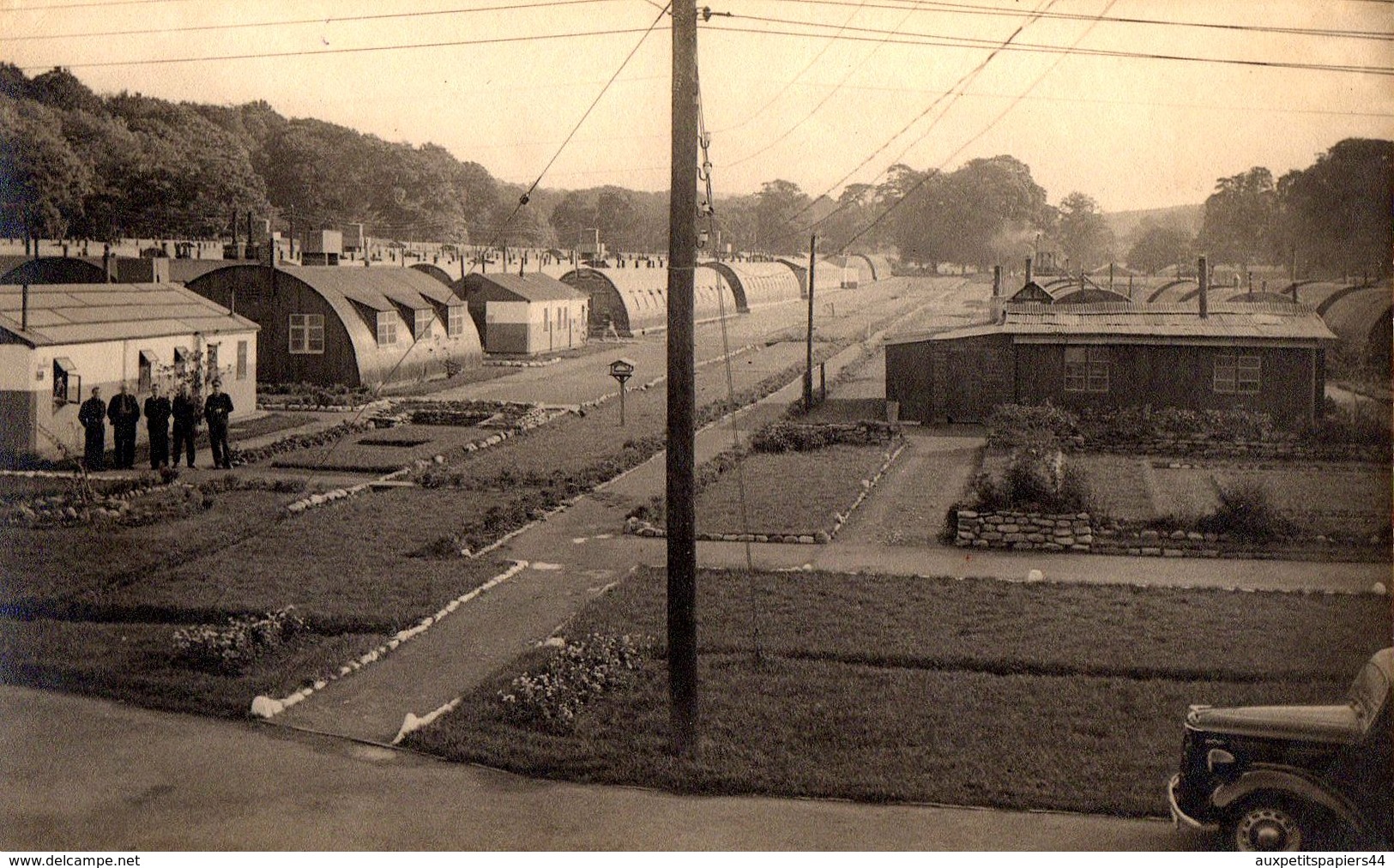 Photo Originale Guerre 1939-45 Camp D'Internement, Camps De Réfugiés Ou De Prisonniers De Guerre 1945-48 CANCELLO Naples - War, Military