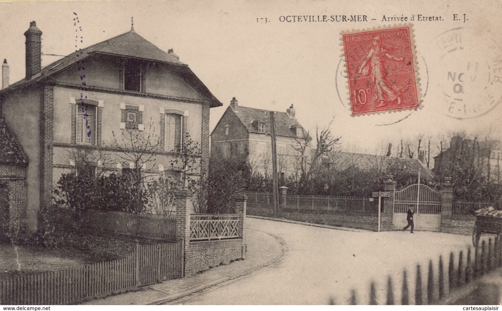 OCTEVILLE SUR MER : Arrivée D'Etretat - Sonstige & Ohne Zuordnung