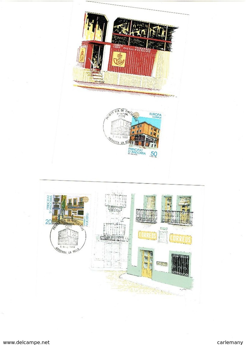 MAX ANDORRE  Europa 1990 And Esp (2) - Cartes-Maximum (CM)