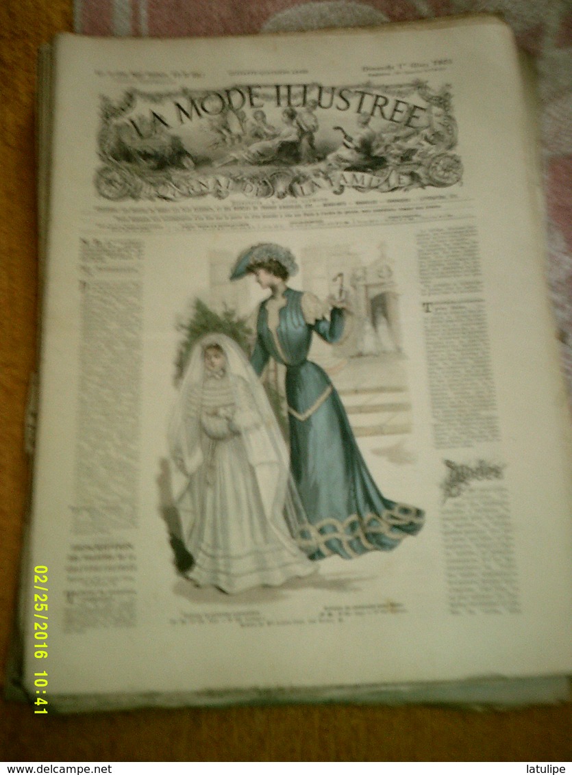 Journal De Famille La Mode Illustrée  No 9 ( Avec Supplement Litteraire 0fr25) De 44em Année Du 1er Mars 1903 _8 Pages - Mode