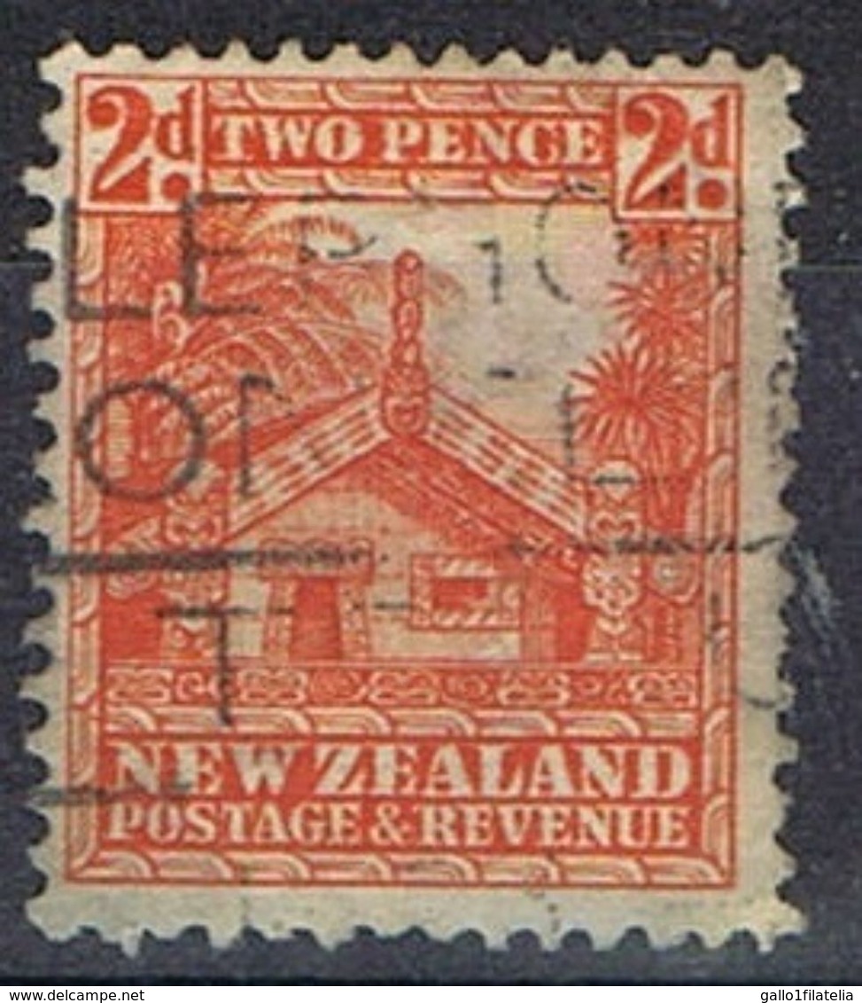 1935 - NUOVA ZELANDA / NEW ZEALAND - MAORI CONCIL HOUSE - USATO / USED. - Usati