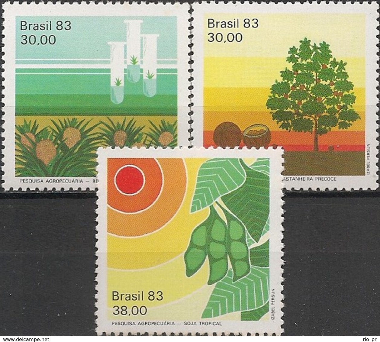 BRAZIL - COMPLETE SET AGRICULTURAL RESEARCH 1983 - MNH - Agriculture