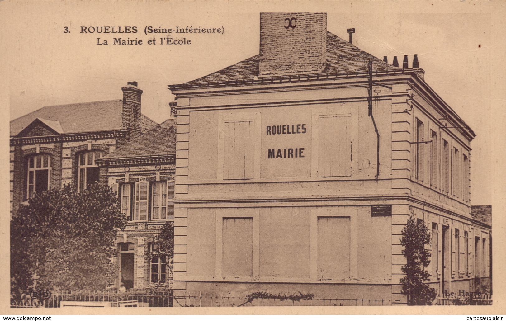 ROUELLES : La Mairie Et L'Ecole - Otros & Sin Clasificación