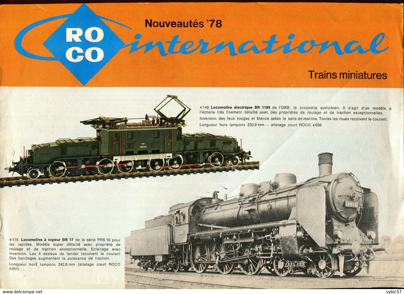 Catalogue ROCO 1978 (nouveautés) - Autres & Non Classés