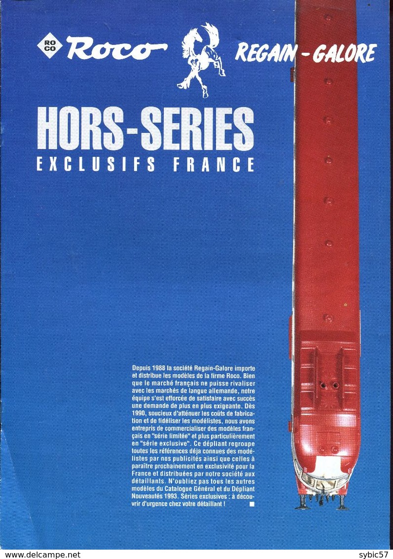 Catalogue ROCO Hors Séries (exclusifs France - Egain Galore) - Andere & Zonder Classificatie