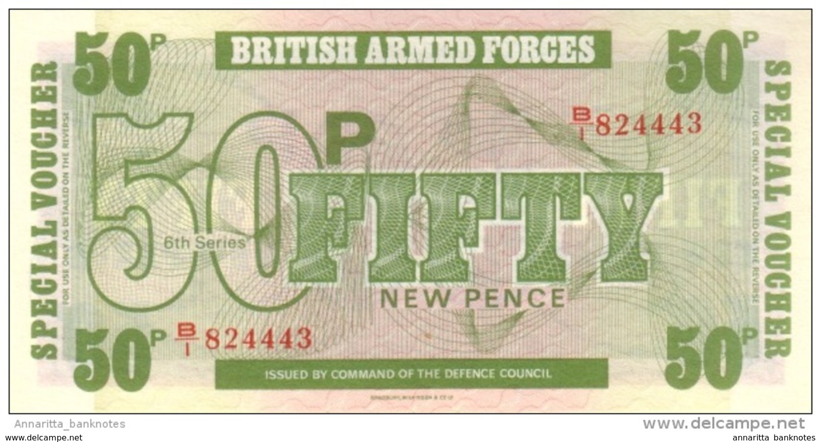 GRANDE BRETAGNE 50 NEW PENCE ND (1972) P-M49 NEUF  [GBRM49] - British Armed Forces & Special Vouchers