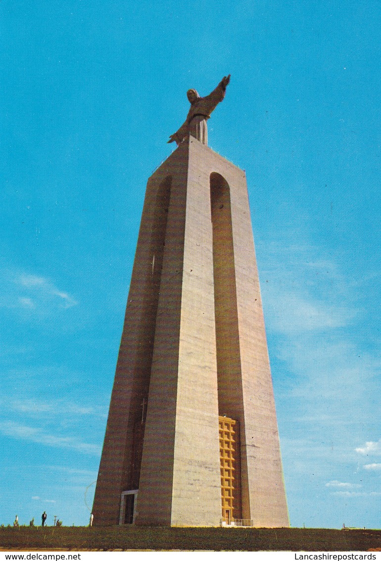 Postcard Monument To Christ King Almada Portugal PU 1988 My Ref B22196 - Monuments