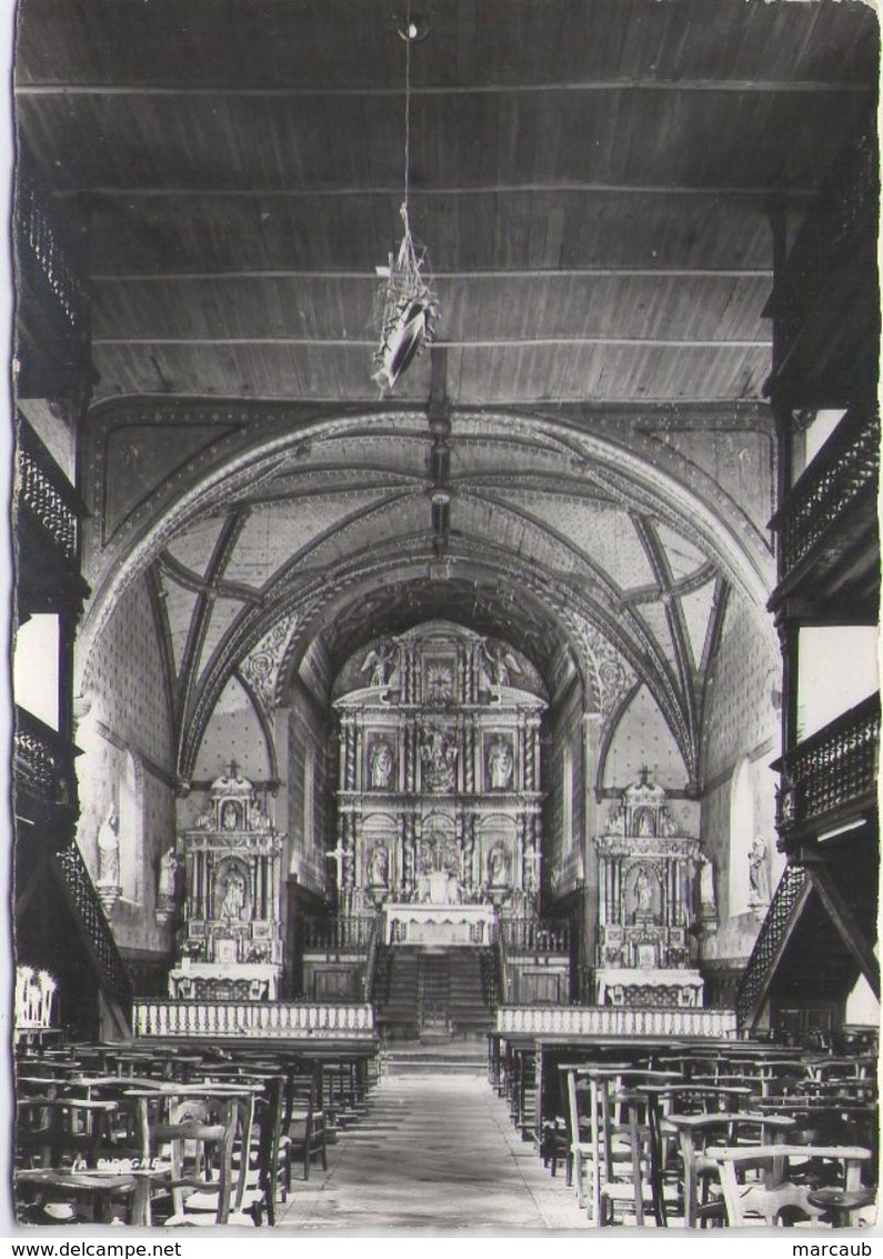 CPSM Grand Format 64 Pyrénées Atlantiques - ASCAIN - Intérieur De L'église - Ascain