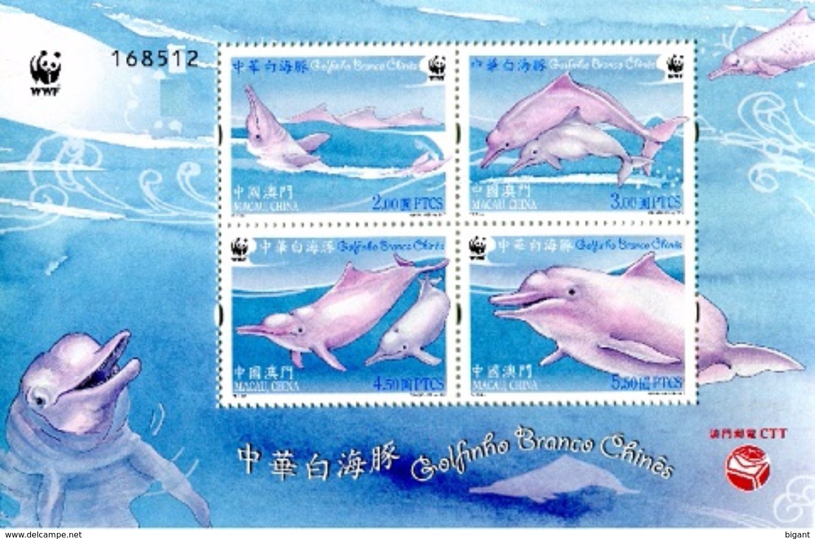 Macau 2017 WWF Dolphins Ss Mint - Nuevos