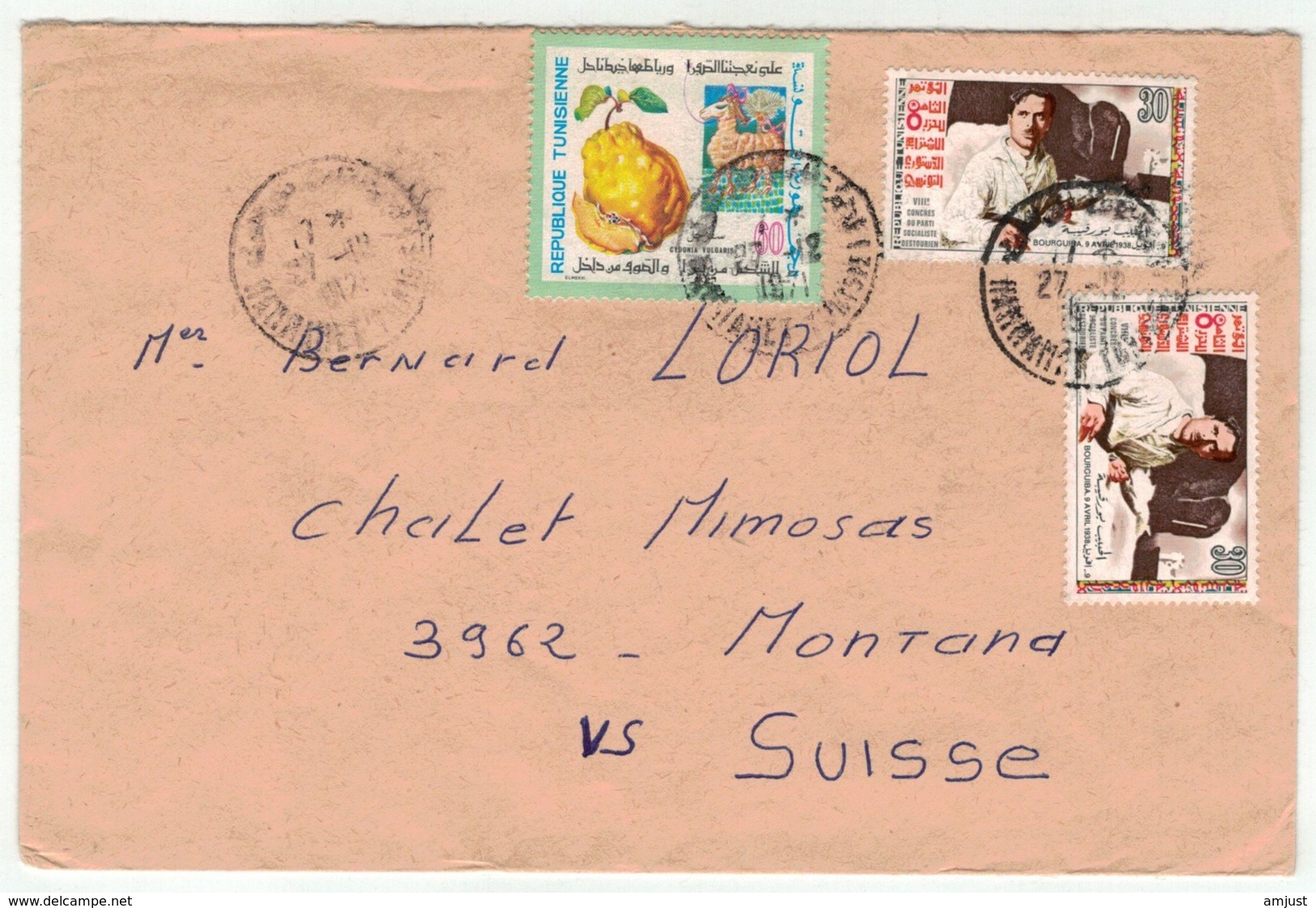 Tunisie  // Lettre Pour La Suisse - Tunisie (1956-...)