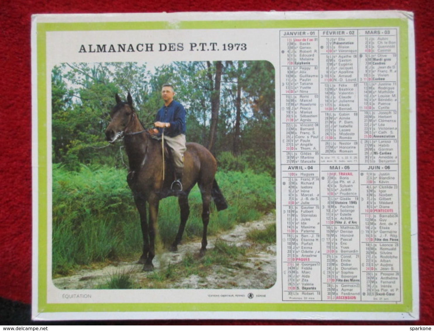 Almanach Des P.T.T. / De 1973 - Groot Formaat: 1971-80