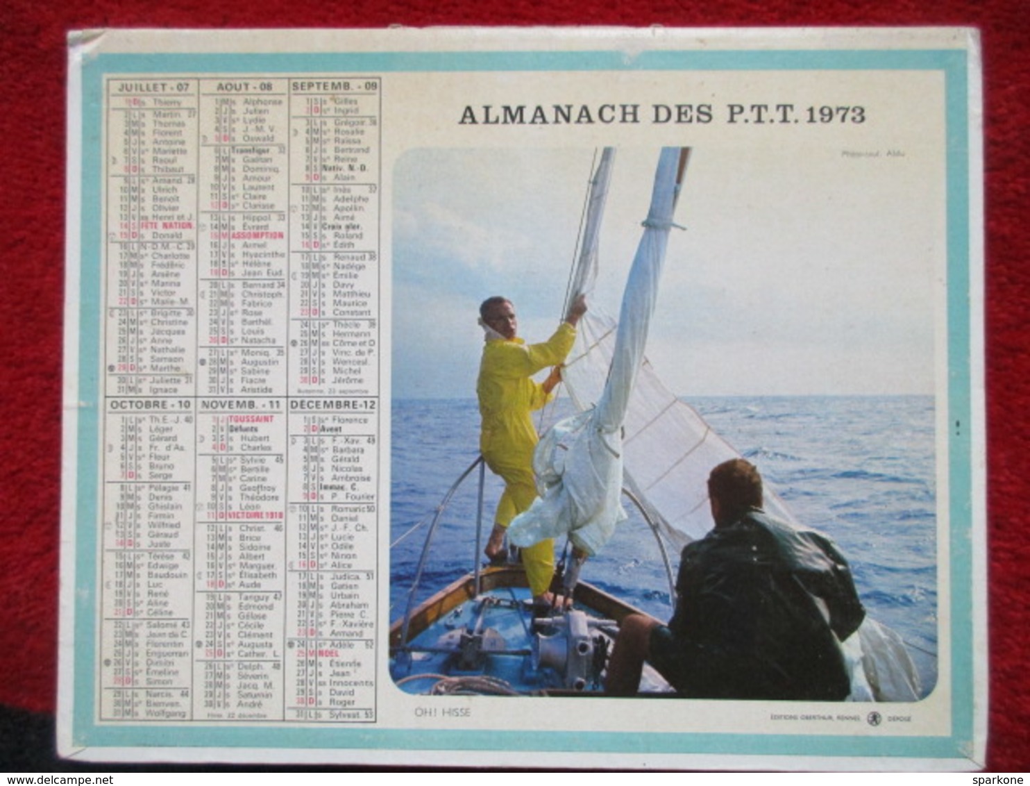 Almanach Des P.T.T. / De 1973 - Grand Format : 1971-80