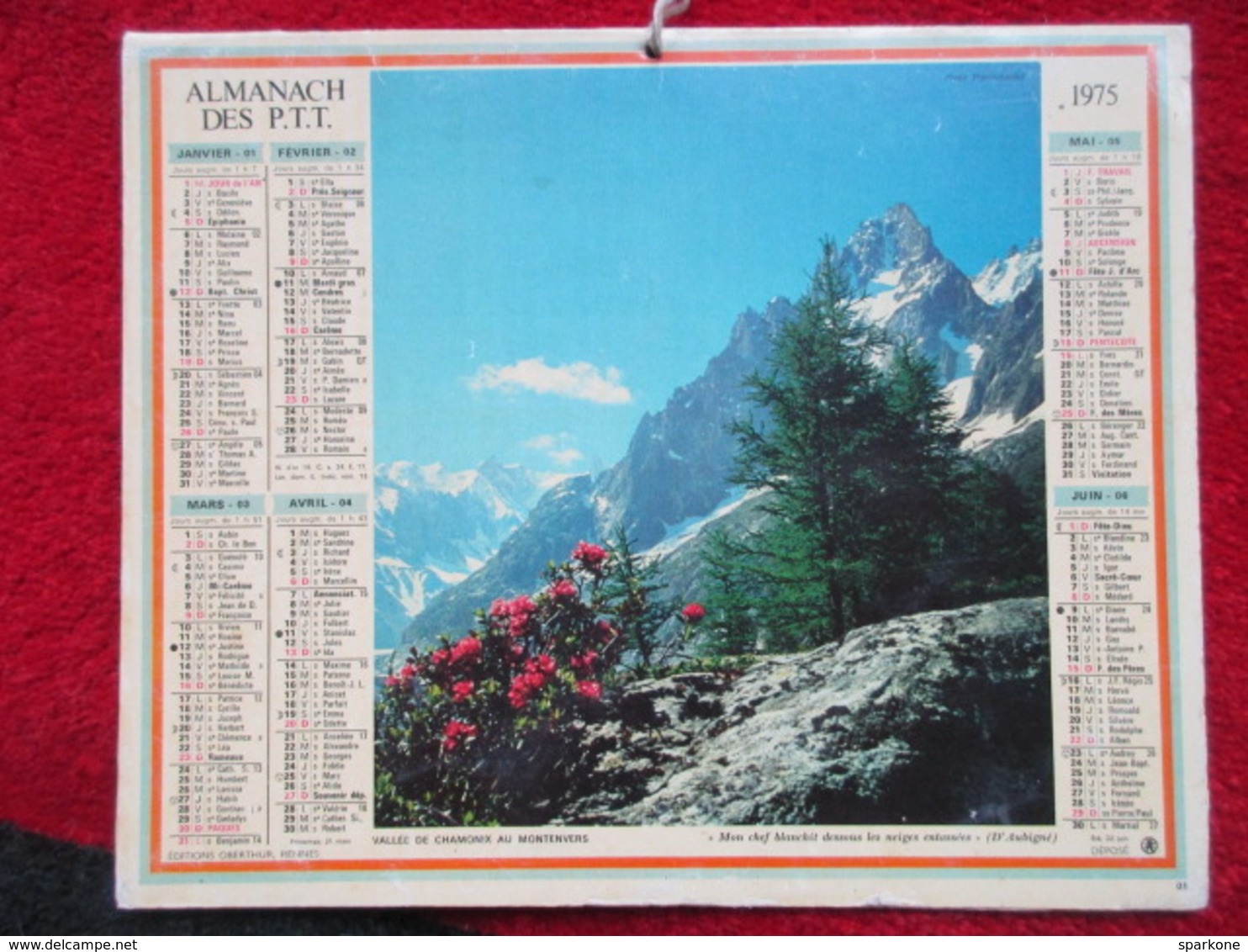 Almanach Des P.T.T. / De 1975 - Grand Format : 1971-80