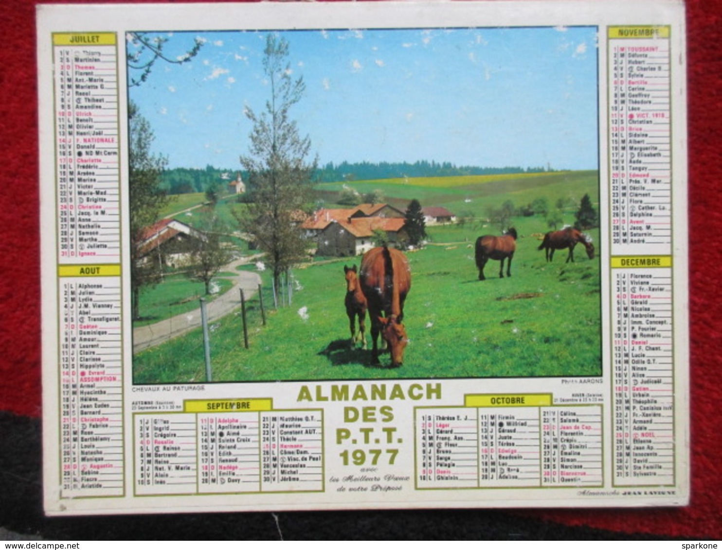 Almanach Des P.T.T. / De 1977 - Grand Format : 1971-80