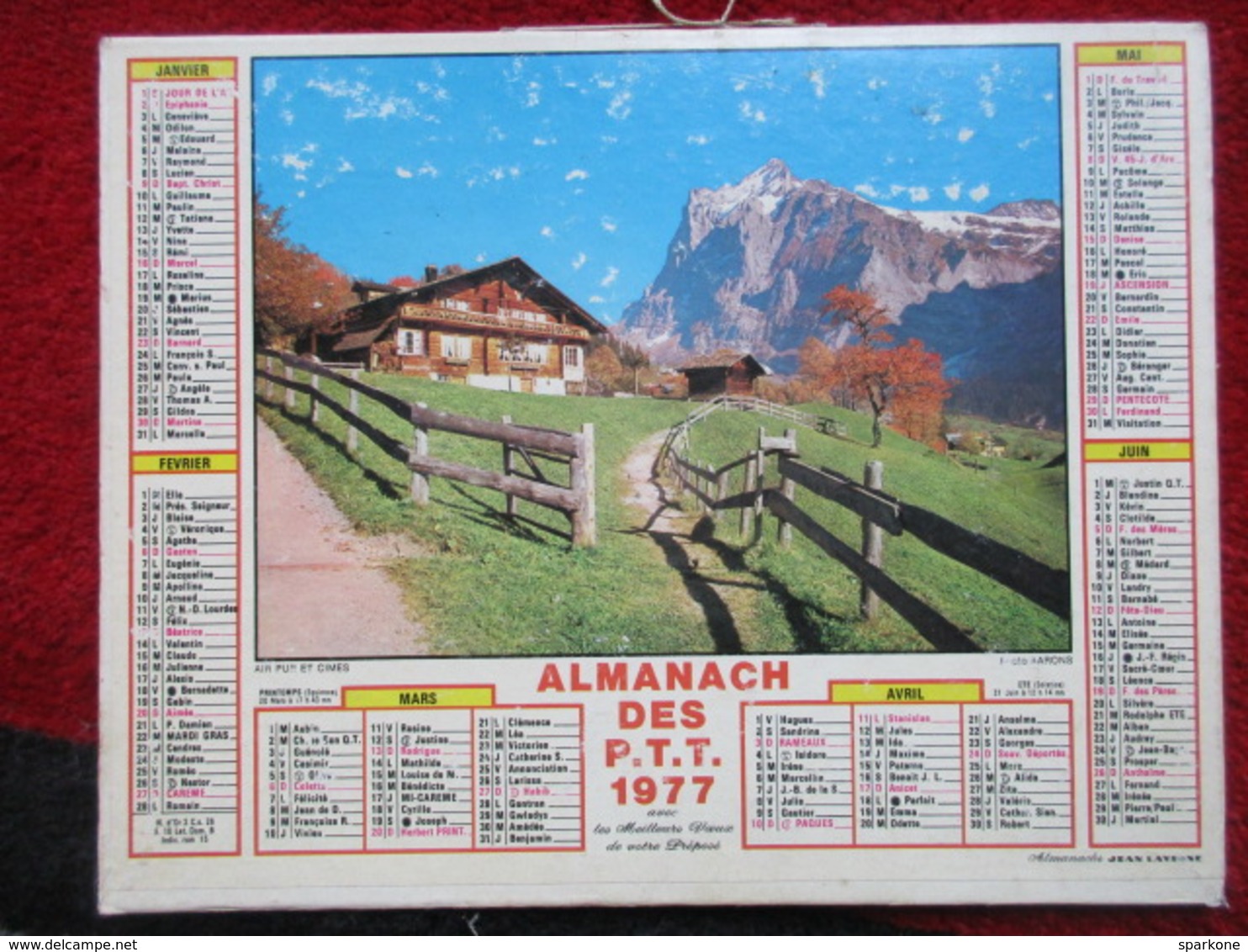 Almanach Des P.T.T. / De 1977 - Grand Format : 1971-80