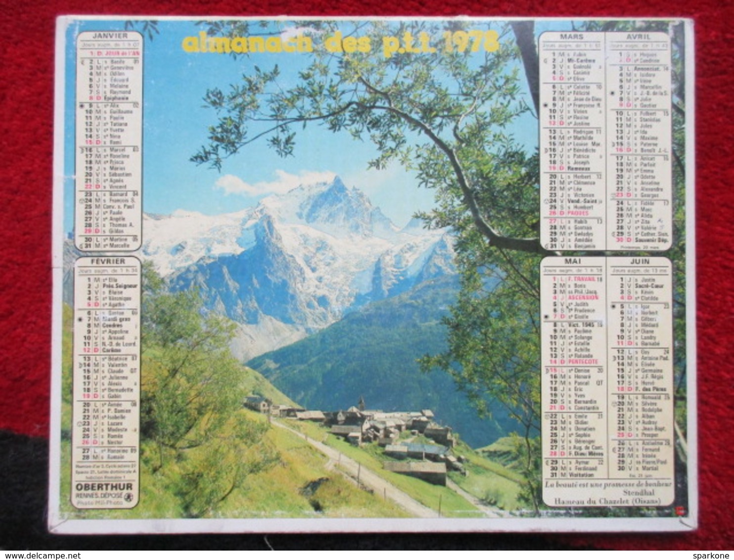 Almanach Des P.T.T. / De 1978 - Grand Format : 1971-80