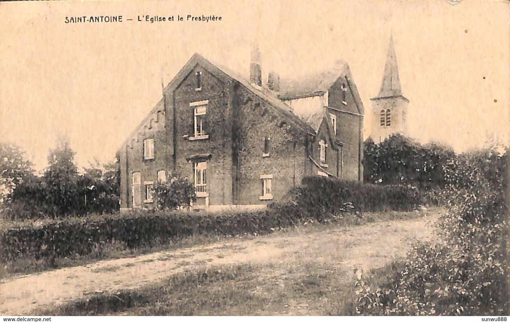 Saint-Antoine - L'Eglise Et Le Presbytère (Desaix, 1947) - Manhay