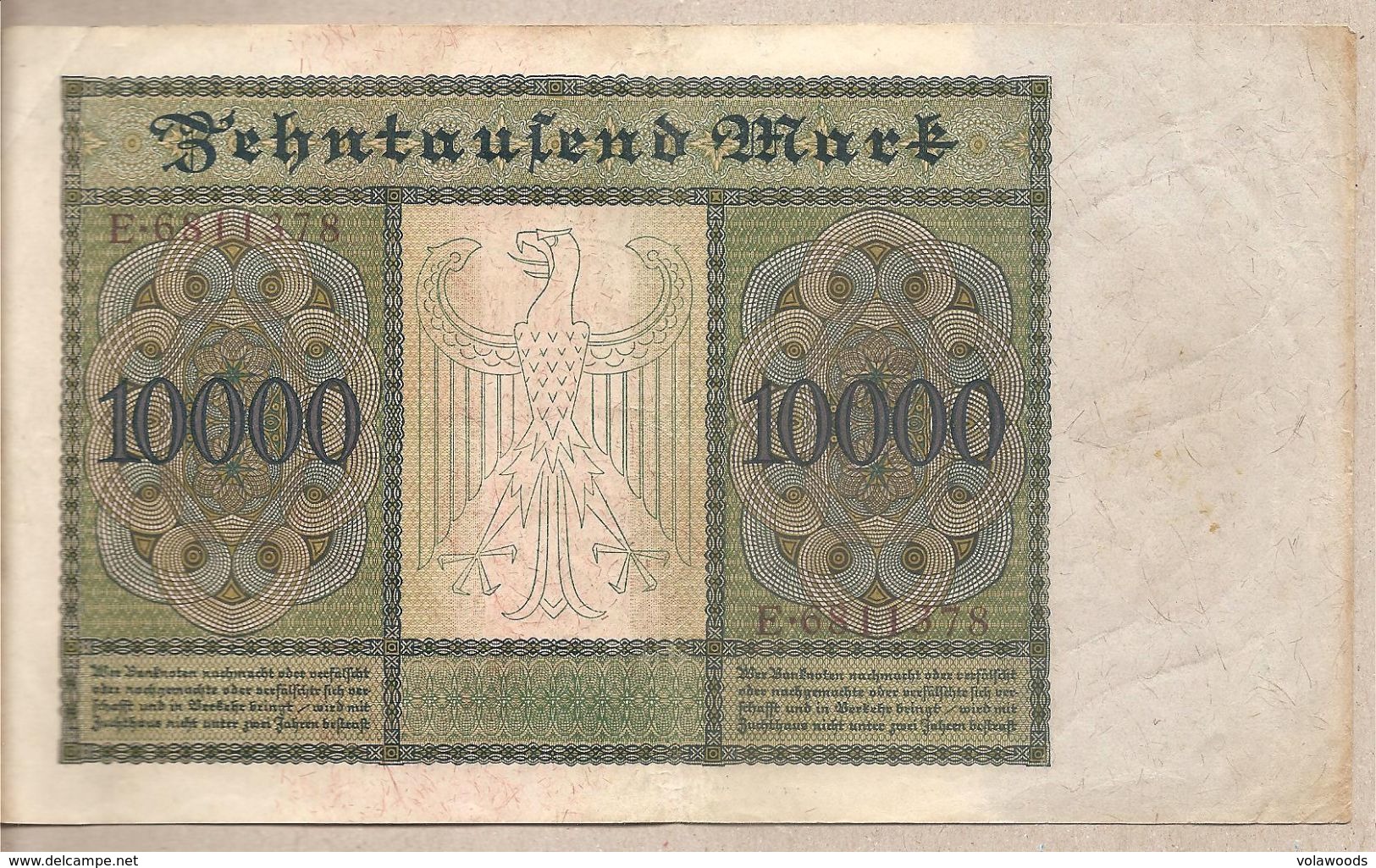 Germania - Banconota Circolata Da 10.000 Marchi P-70 - 1922 #17 - 10000 Mark