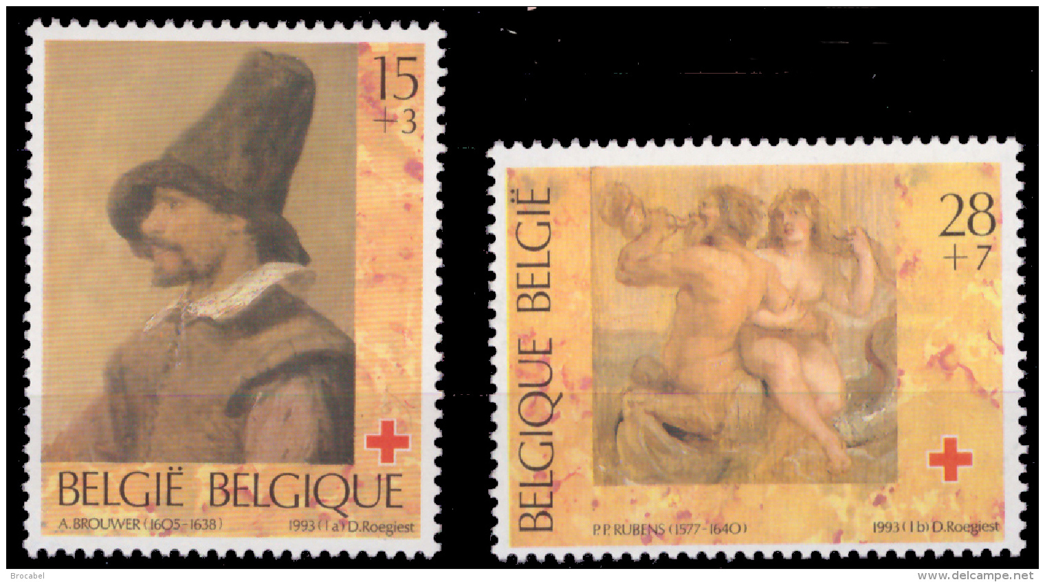 Belgium 2489/90**  Croix Rouge  MNH - Neufs