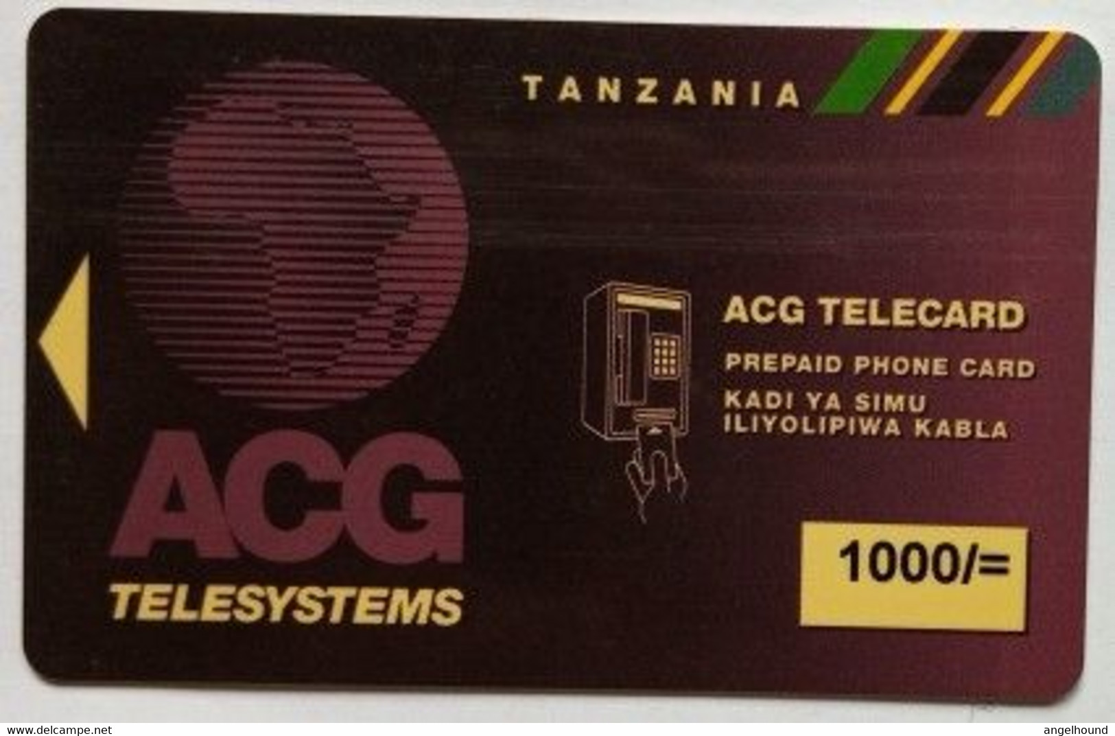 Tanzania ACG Telecard 1000/=Reverse 926 Voicemail - Tanzanie