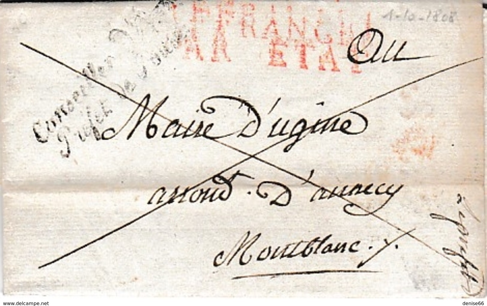 1er Août 1808 - DÉPARTEMENT Du MONTBLANC - Renseignements Sur 4 Citoyens Pour Séjour à Paris - Documents Historiques