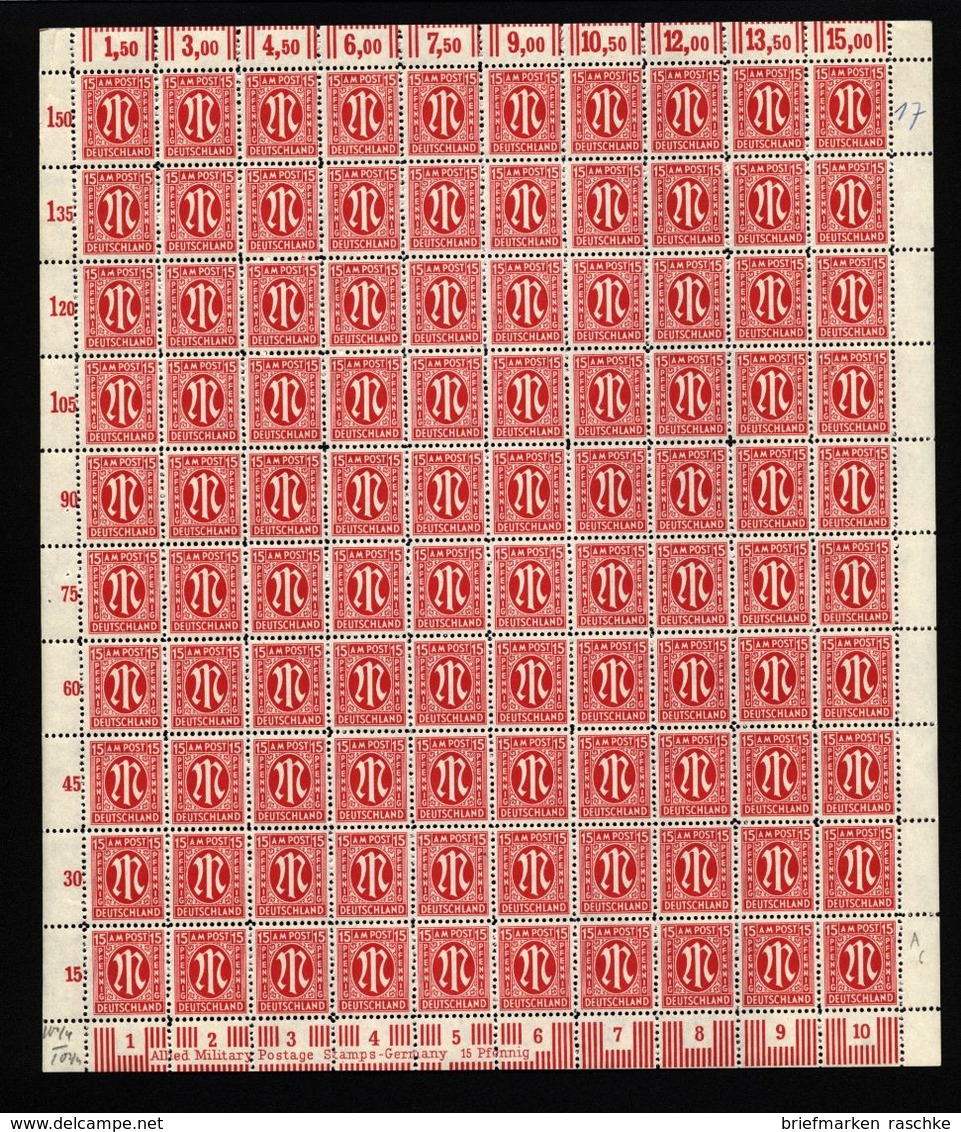 Am-Post-Bogen,24Az,BT.6,mit VI,VII,xx (M7) - Sonstige & Ohne Zuordnung